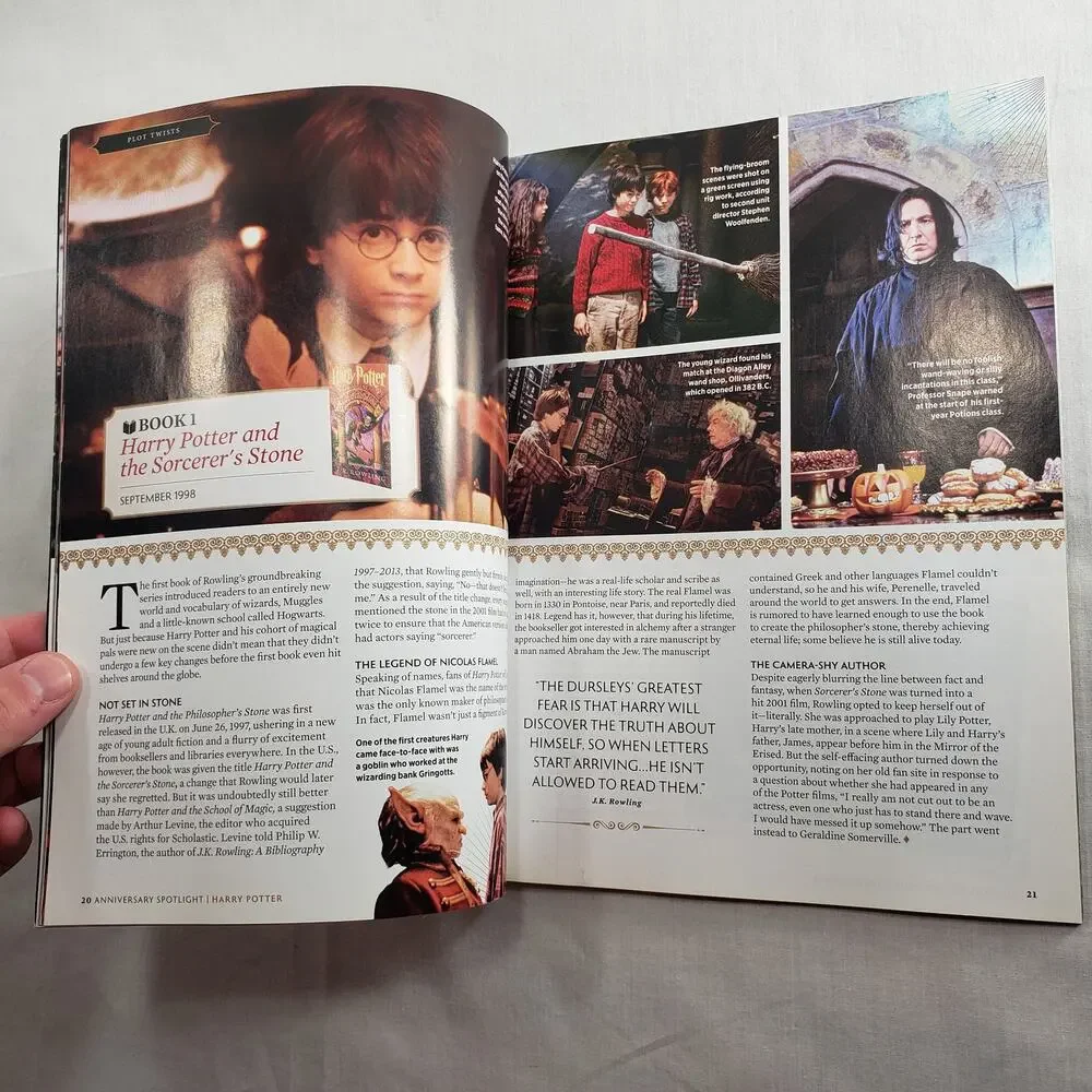 Secrets of Harry Potter The Anniversary Spotlight Magazine/ Book For Fans